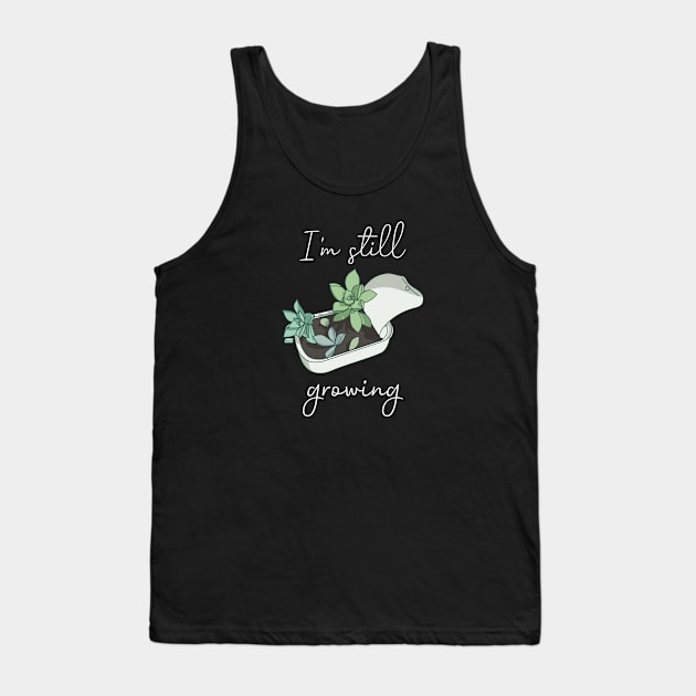 I'm still growing | Succulent in a Can Tank Top by Joabit Draws